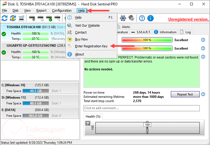 Hard Disk Sentinel Pro 6.20.1 Crack & Registration Key